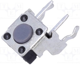 1825027-1, Switch Tactile OFF (ON) SPST Round Button PC Pins 0.05A 24VDC 0.98N Thru-Hole Loose Piece