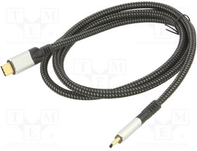 CU560-1.2, Cable; Thunderbolt 3,USB 4.0; USB C plug,both sides; 1.2m; PVC