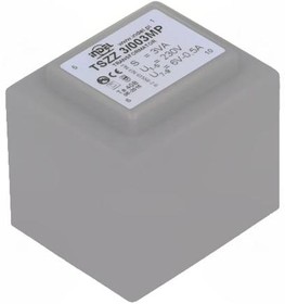 TSZZ 3/003MP, Трансформатор залитый, 3ВА, 230ВAC, 6В, 0,5А, Монтаж PCB, IP00