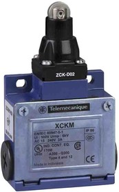 XCKM502H29, Roller Plunger Limit Switch, 1NC/1NO, IP66, DP, Zamak Zinc Alloy Housing, 500V ac Max, 10A Max