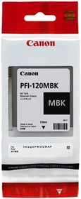 Фото 1/8 Картридж струйный Canon PFI-120 MBK 2884C001 черный матовый (130мл) для Canon imagePROGRAF TM-200/205