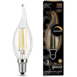 Лампа LED Filament Свеча на ветру dimmable E14 5W 420lm 2700K 104801105-D
