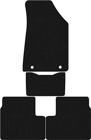 Автомобильные коврики Standart черные Geely GS suv 2016 Н. С. 5308-5YT-F01K