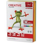 Бумага цветная CREATIVE color, А4, 80 г/м2, 250 л., (5 цветов х 50 л.) ...