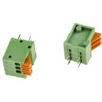 1-2834015-3, PCB Terminal Block, 3-Contact, 2.54mm Pitch, Through Hole Mount ...