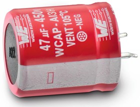 861141486023, Aluminum Electrolytic Capacitors - Snap In WCAP-AI3H 390uF 450V 20% Snap In