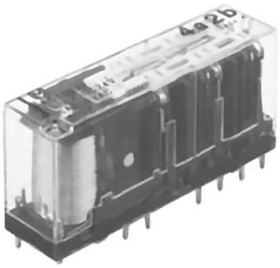Фото 1/2 SFS6-L-DC24V, PCB Mount Force Guided Relay, 24V dc Coil Voltage, 6 Pole, 3PDT