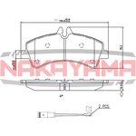 HP8472NY, Колодки тормозные дисковые задние MERCEDES-BENZ SPRINTER 06-, CRAFTER 06-