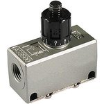 AS3500-N02, AS Series Threaded Speed Controller, NPT 1/4 Female Inlet Port x NPT ...