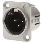 719-0400, Panel Mount XLR Connector, Male, 50 V ac, 4 Way, Silver Plating