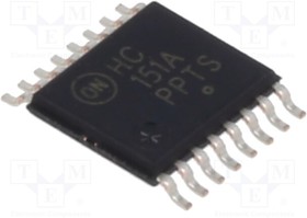 MC74HC151ADTG, IC: digital; 8bit,multiplexer,data selector; Ch: 1; IN: 12; CMOS