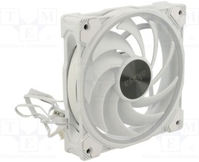 AK-FN108-WH, Fan: DC; axial; 12VDC; 120x120x25mm; 31.8dBA; HDB; 500?2000rpm