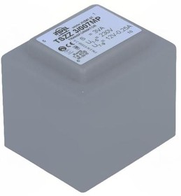 TSZZ 3/007MP, Трансформатор залитый, 3ВА, 230ВAC, 12В, 0,25А, Монтаж PCB, IP00