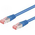 68269, Patch cord; S/FTP; 6; stranded; Cu; LSZH; blue; 3m; 28AWG