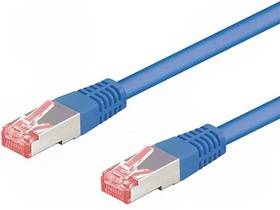 Фото 1/2 68269, Patch cord; S/FTP; 6; stranded; Cu; LSZH; blue; 3m; 28AWG