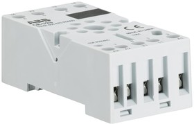 1SVR405670R0000 CR-U2S, CR-U 2 Pin DIN Rail Relay Socket, for use with CR-U Interface Relay
