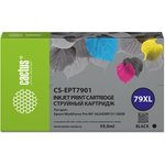 Картридж струйный Cactus CS-EPT7901 79XL черный (59мл) для Epson WorkForce ...