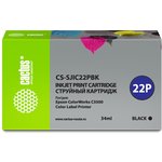 Картридж струйный Cactus CS-SJIC22PBK черный (34мл) для Epson ColorWorks C3500