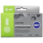 Картридж струйный Cactus CS-EPT0801 T0801 черный (13.0мл) для Epson Stylus ...