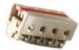 1-2106431-3, Lighting Connectors 3 Position 20 AWG SMT IDC Feed Thru