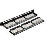 Патч-панель Lanmaster TWT-PP48/1U-U5E 19" 1U 48xRJ45 кат.5e UTP