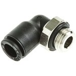 3199 16 17, LF3000 Series Elbow Threaded Adaptor, G 3/8 Male to Push In 16 mm ...