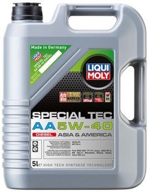 21332, НС-синт. мот.масло Special Tec AA Diesel 5W-40 CK-4 E9 (5л)