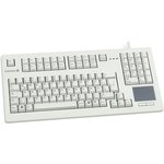 G80-11900LUMDE-0, Wired USB Compact Touchpad Keyboard, QWERTZ, Grey