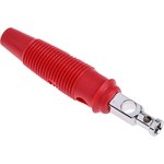 930061101, Red Male Banana Plug, 4 mm Connector, Solder Termination, 30A ...