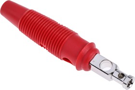 Фото 1/4 930061101, Red Male Banana Plug, 4 mm Connector, Solder Termination, 30A, 30 V ac, 60V dc, Nickel