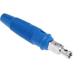 930061102, Blue Male Banana Plug, 4 mm Connector, Solder Termination, 30A ...