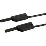 975694700, 2 mm Connector Test Lead, 10A, 1000V ac/dc, Black, 250mm Lead Length