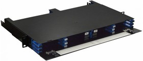 Фото 1/4 Бокс 19 на 12 компактных кассет MPO, 1U, черный LAN-FOBM-12MCC-1U