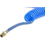 4m, Polyurethane Recoil Hose, with BSPT 1/4" Male connector