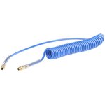2m, Polyurethane Recoil Hose, with BSPT 3/8 connector
