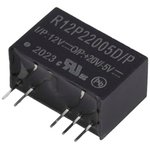 R12P22005D/P, Isolated DC/DC Converters - Through Hole 2W 12Vin +20/-5Vout 50/-200mA