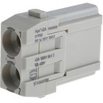 09140023002, Heavy Duty Power Connector Module, 40A, Male, Han-Modular Series ...