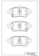 KASHIYAMA Kолодки тормозные задние Toyota Corolla (1500cc,1600cc,1800cc) 21.01- <EUR,GEN,GCC,THA,PHL