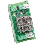 DIN-RELAY02-12V, DIN Rail Power Relay, 12V Coil, 10A Switching Current, SPDT