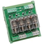 DIN-RELAY04-12V, DIN Rail Power Relay, 12V Coil, 10A Switching Current, SPDT