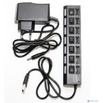 5bites HB27-203PBK Концентратор 7*USB2.0 / БП ...