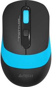 Фото 1/10 Мышь A4Tech Fstyler FG10 черный/синий оптическая (2000dpi) беспроводная USB (4but)