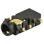 SJ2-35355A-SMT-TR, Phone Connectors 3.5mm mid mount SMT 6 conductor 0 switch