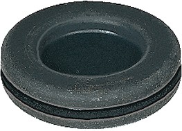02580011010, Black Polychloroprene 16mm Cable Grommet for Maximum of 9mm Cable Dia.