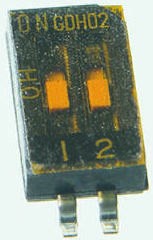 Фото 1/5 1571983-5, 4 Way Surface Mount DIP Switch SPST, Rocker Actuator