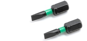 792102 1/4" impact bits, SL3 × 25 mm, 2 pcs.