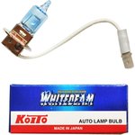 0752W, Лампа автомобильная H3 12V- 55W (PK22s) Whitebeam (100W) (Koito)