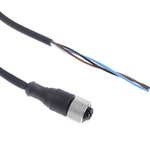 XZCP1141L5, Straight Female 4 way M12 to Unterminated Sensor Actuator Cable, 5m