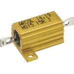 HS15 15R J, Wirewound Resistor 15W, 15Ohm, 5%
