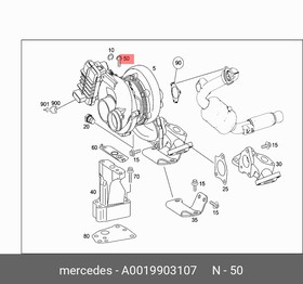 Фото 1/4 Болт MERCEDES-BENZ A001 990 31 07